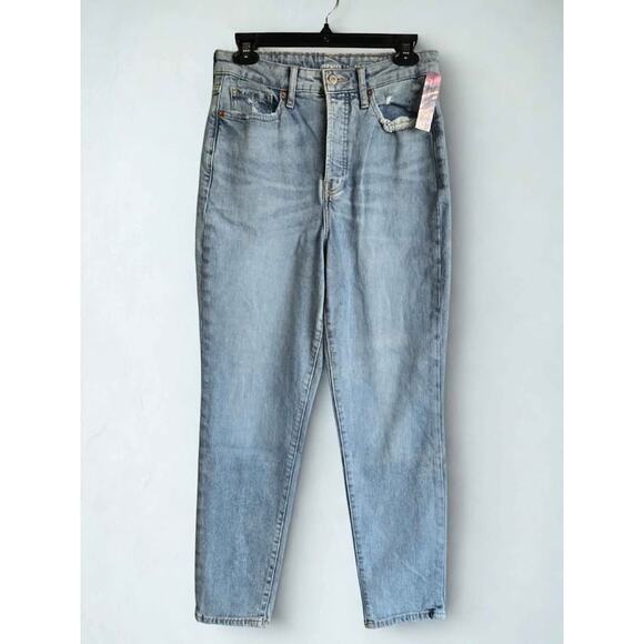 Old Navy OG Straight High-Rise Button Fly Jeans | Light Wash | Women's Size 6 - Picture 1 of 5